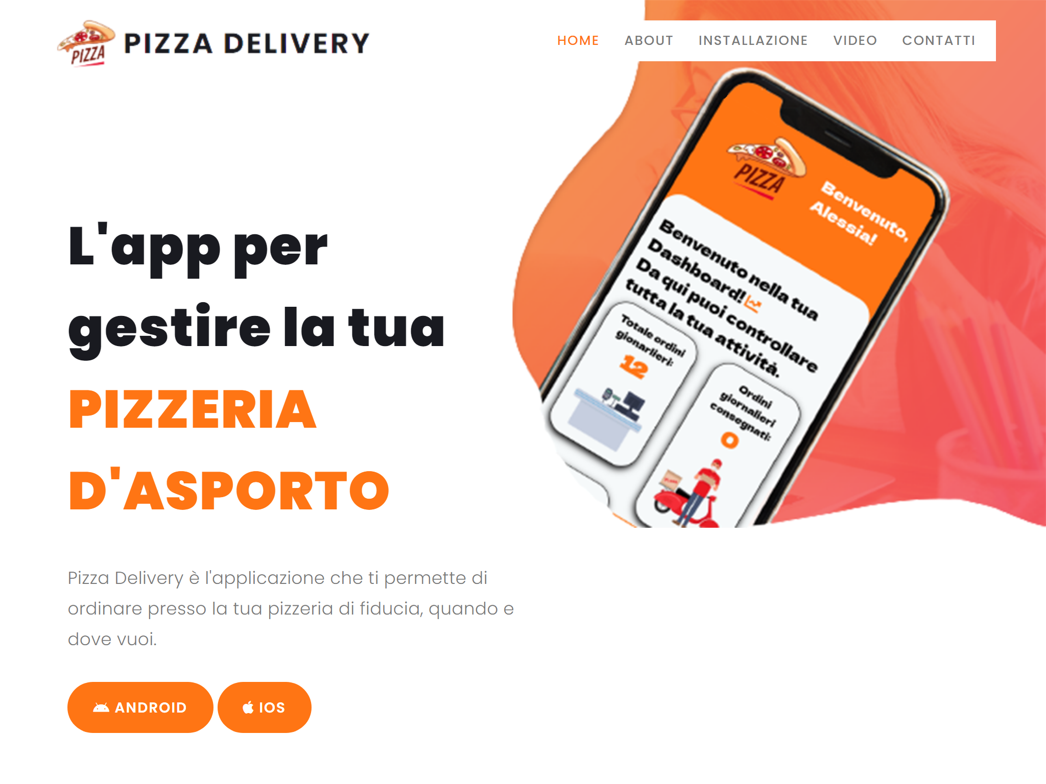 Pizza Delivery Landing Page